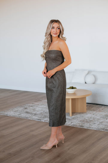 Jacklyn Leather Dress