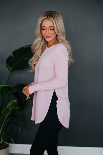 Jardin Long Sleeve Top - Blush