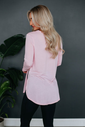 Jardin Long Sleeve Top - Blush