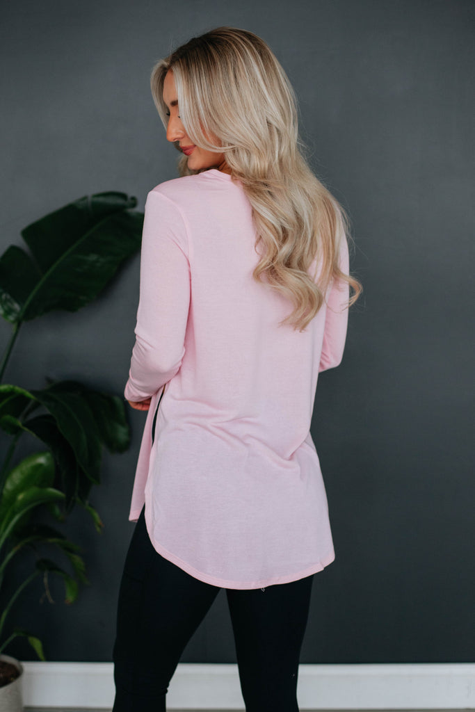 Jardin Long Sleeve Top - Blush
