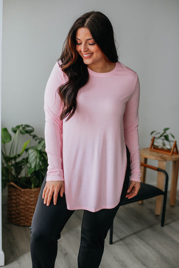 Jardin Long Sleeve Top - Blush