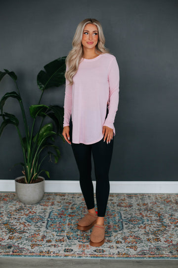 Jardin Long Sleeve Top - Blush