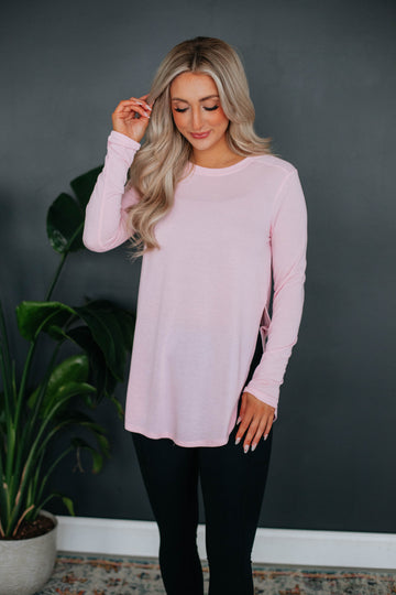 Jardin Long Sleeve Top - Blush