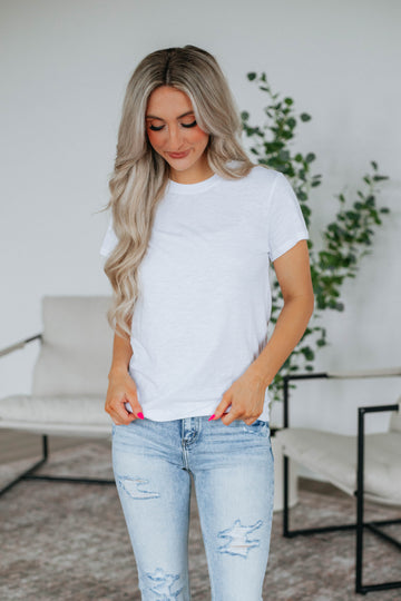 Jeannette Basic Tee - Ivory