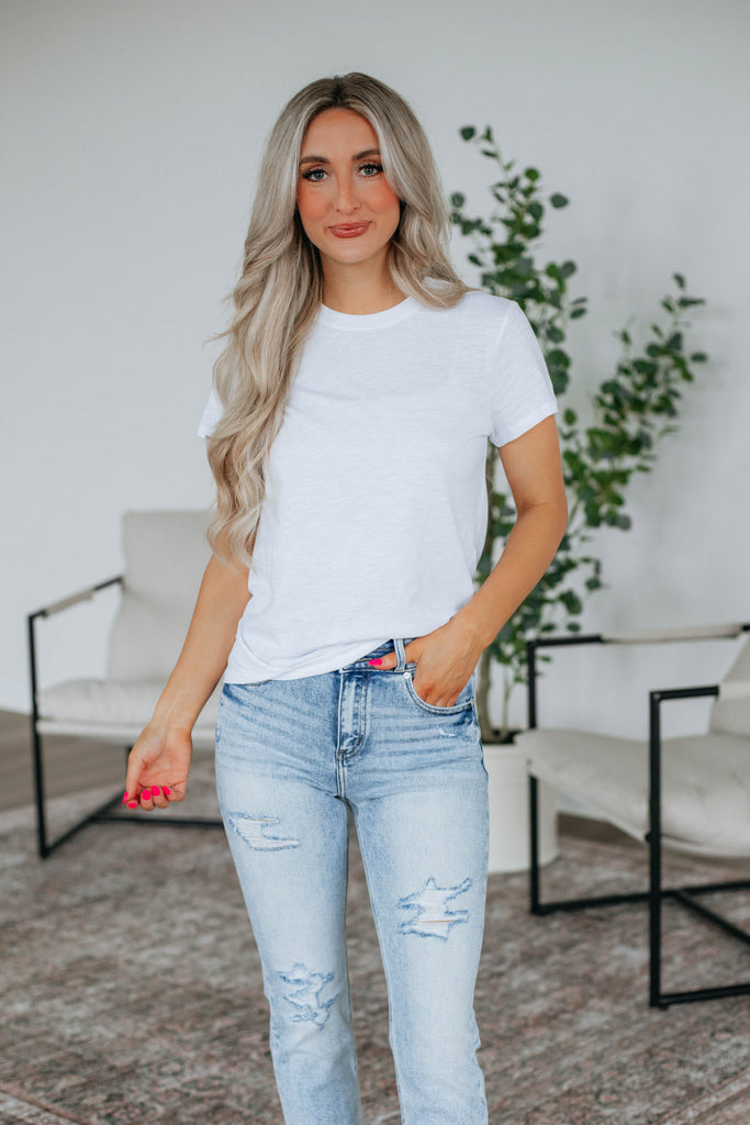 Jeannette Basic Tee - Ivory