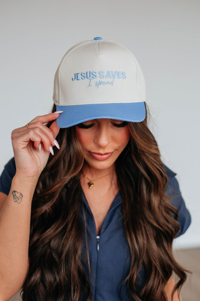 Jesus Saves I Spend Trucker Hat