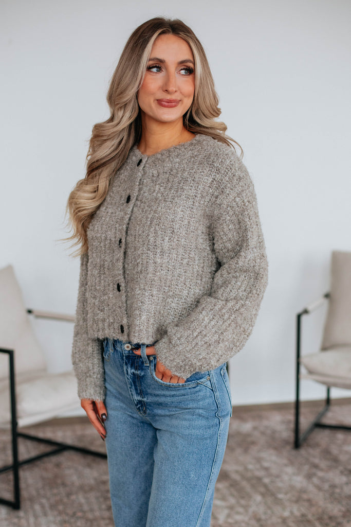 Jodie Knit Cardigan - Latte
