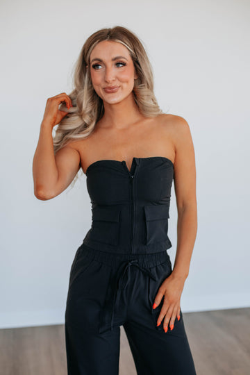 Jule Cargo Top - Black