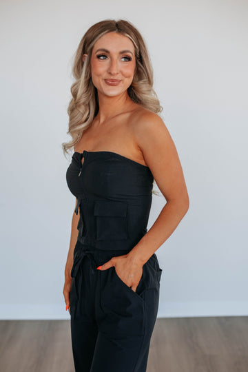 Jule Cargo Top - Black