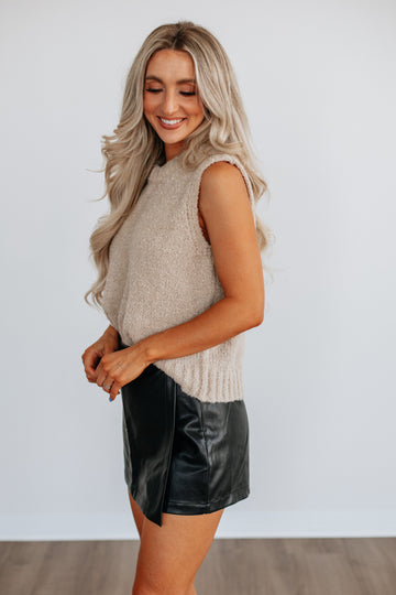 Lux Leather Skort