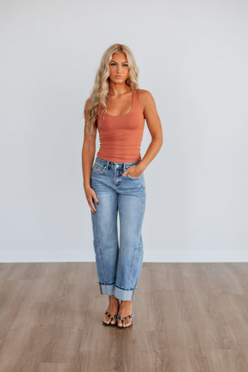 Delta Basic Tank - Terracotta