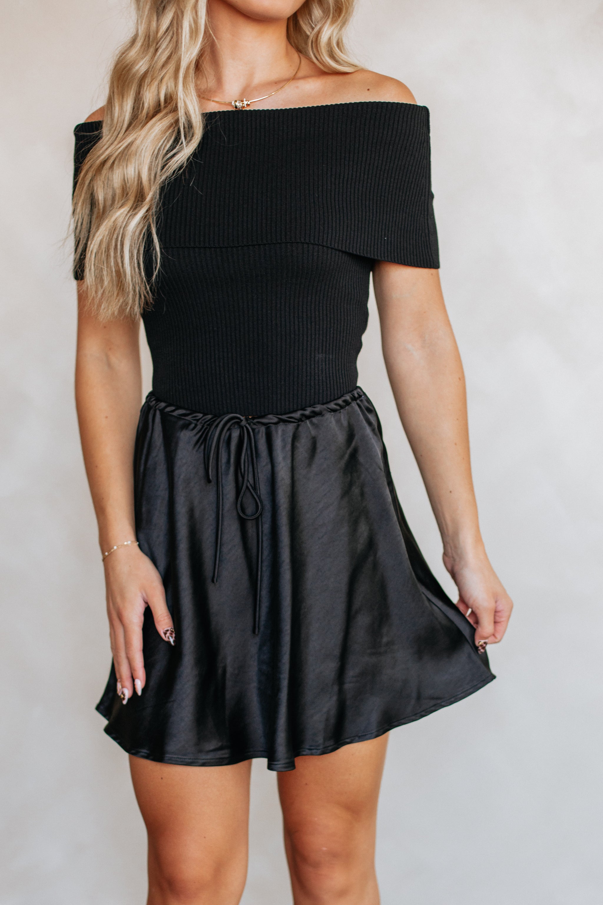 Just Say When Skirt - Black