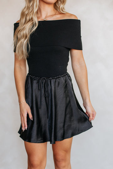 Just Say When Skirt - Black