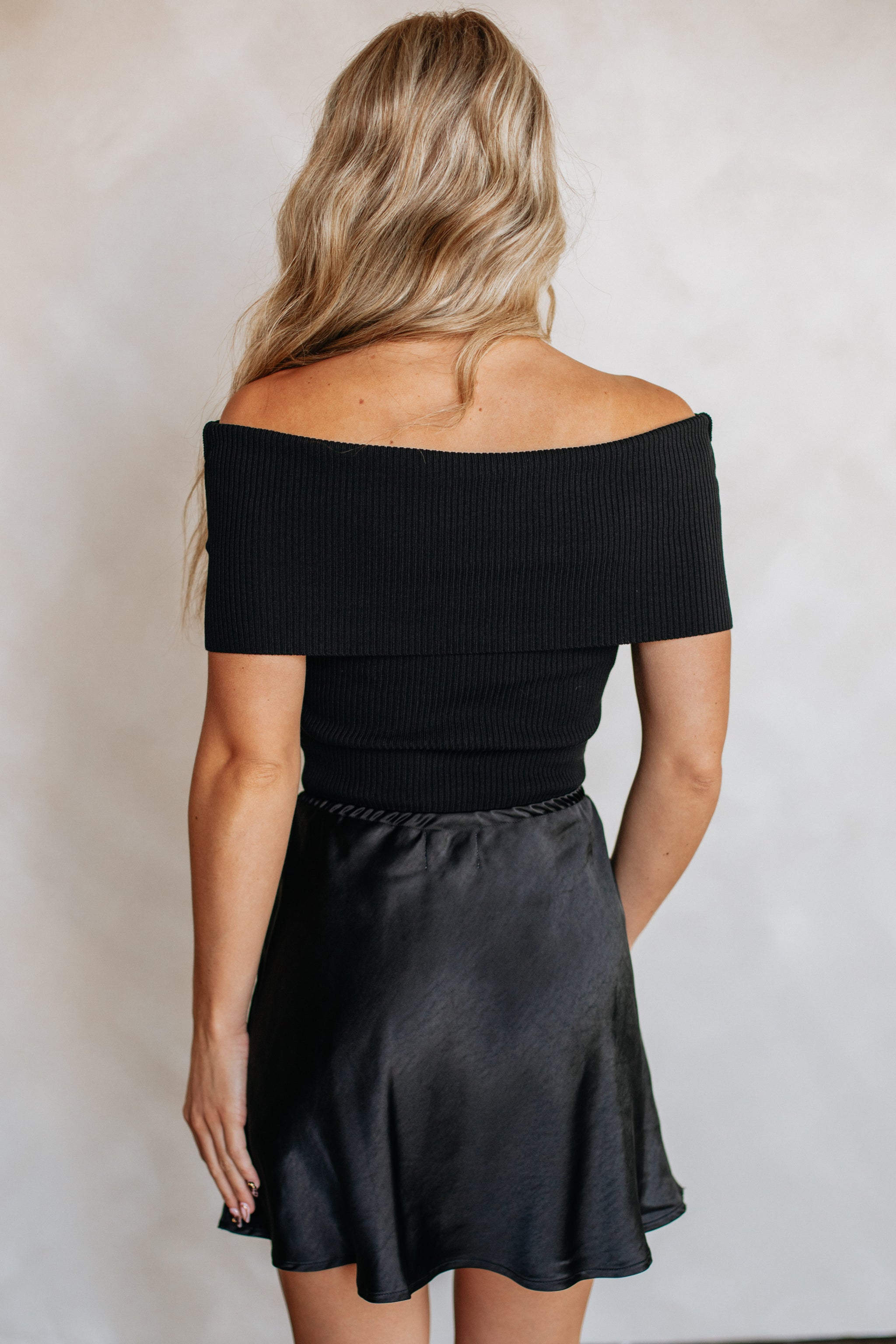 Just Say When Skirt - Black