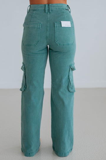 Kalani Risen Cargo Jeans - Jade