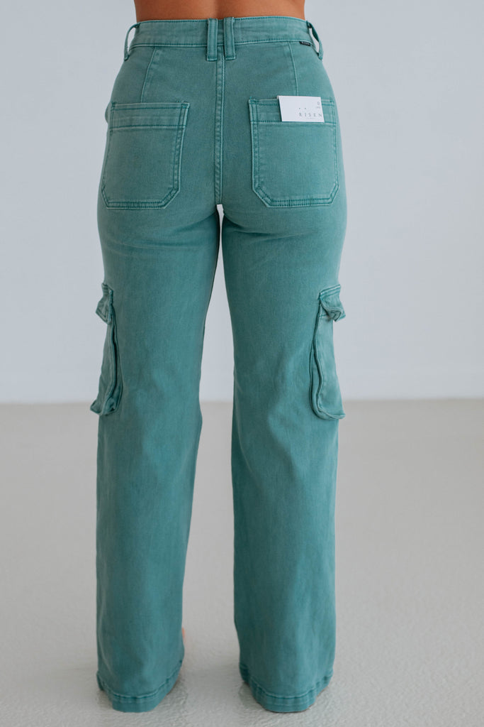 Kalani Risen Cargo Jeans - Jade