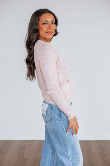 Kaleigh Knit Cardigan - Light Pink