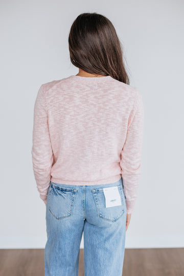 Kaleigh Knit Cardigan - Light Pink