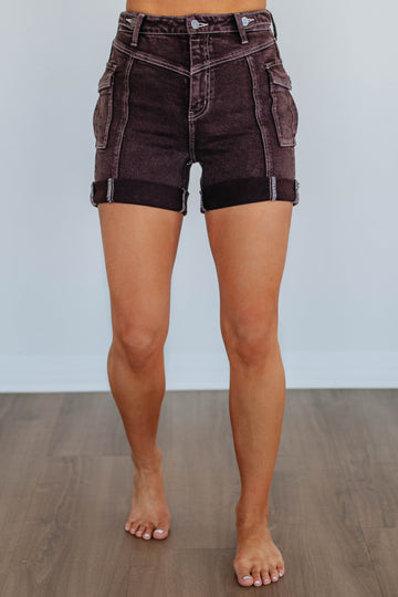 Asia KanCan Shorts - Burgundy