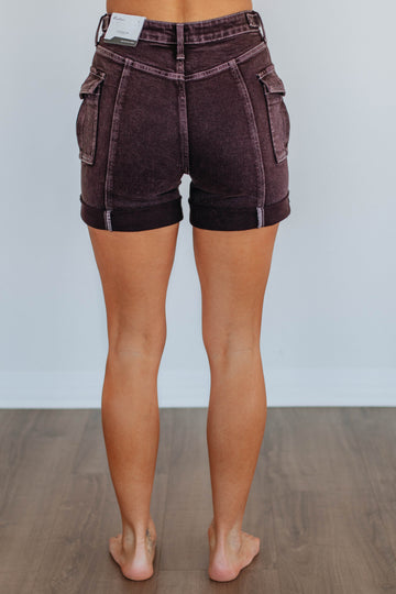 Asia KanCan Shorts - Burgundy