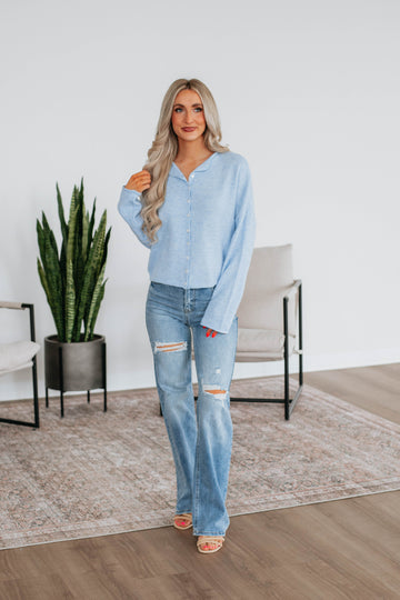 Brooke Cardigan - Sky Blue