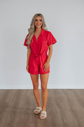 Lezley Denim Romper