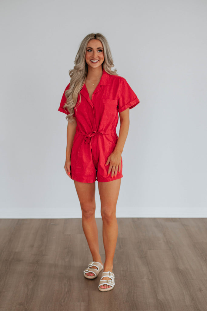 Lezley Denim Romper