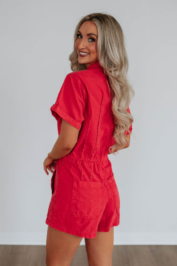 Lezley Denim Romper