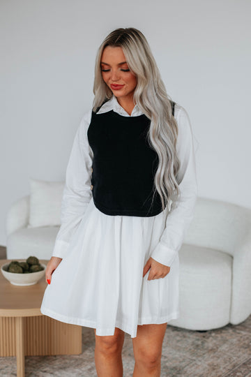 Kathryn Sweater Vest - Black