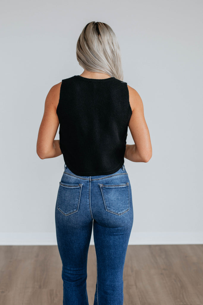 Kathryn Sweater Vest - Black