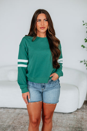 Varsity Pullover - Jade