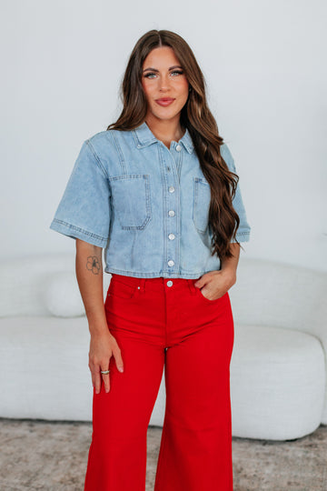 McKenna Mica Denim Top
