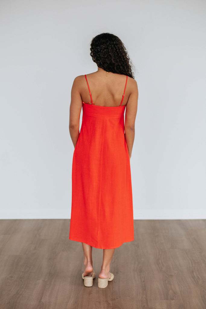 Kiah Midi Dress - Salsa
