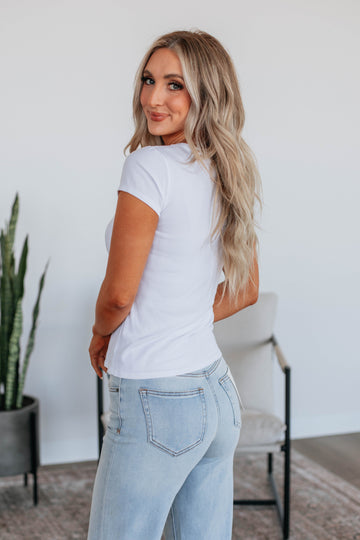 Kimari Ribbed Top - Ivory