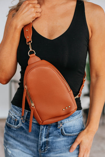 Kit Sling Bag - Cognac