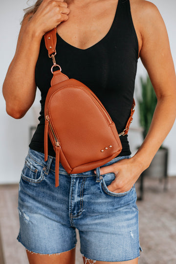 Kit Sling Bag - Cognac