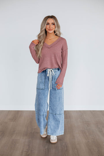 Korin Knit Top - Grape