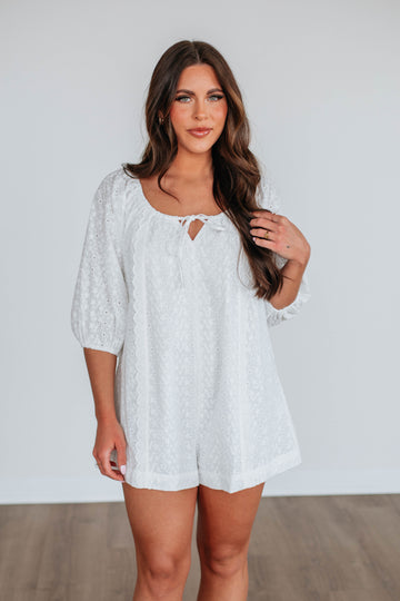 Larina Eyelet Romper