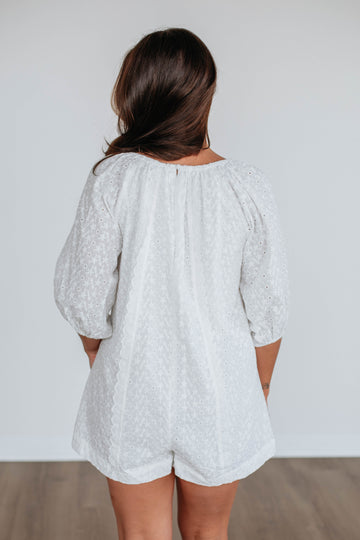 Larina Eyelet Romper