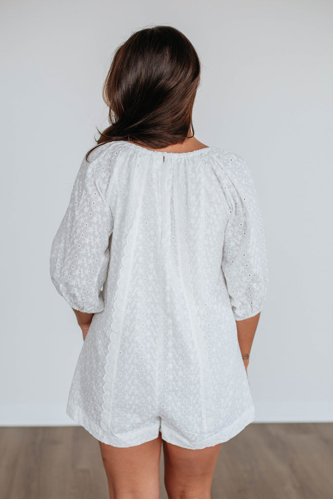 Larina Eyelet Romper