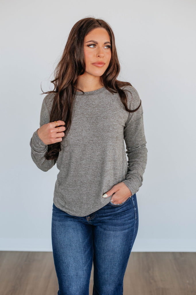 Laura Long Sleeve Top - Artichoke