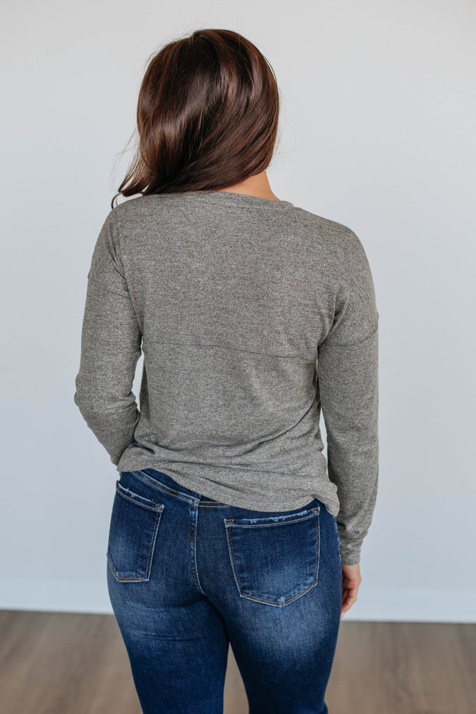 Laura Long Sleeve Top - Artichoke