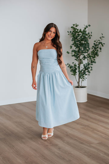 Lindsey Striped Linen Dress