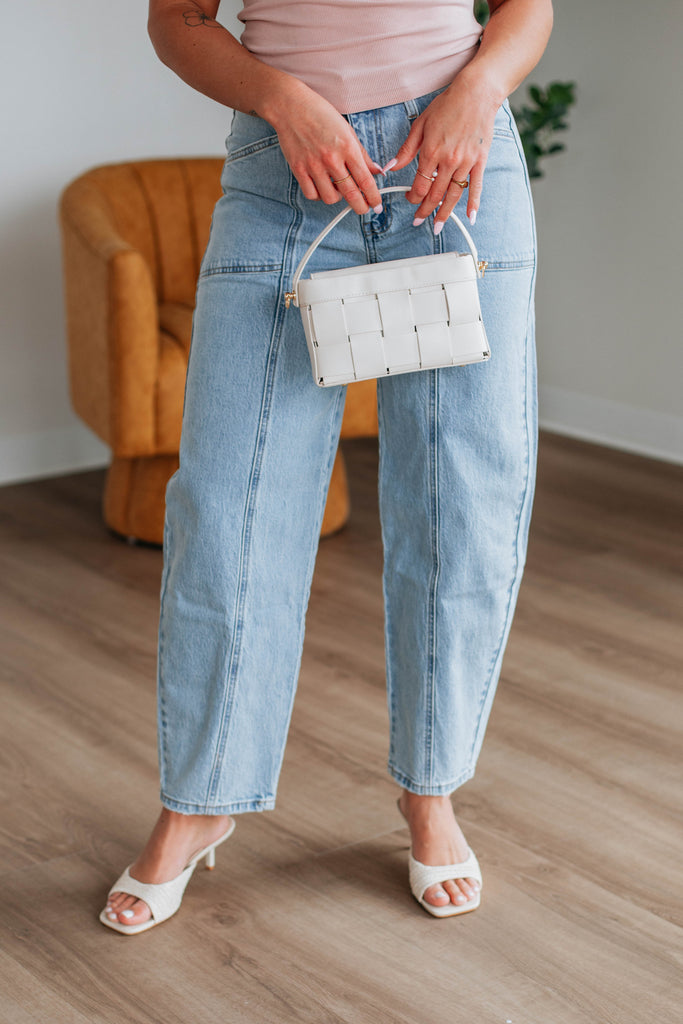 Lissette Woven Bag - Cream