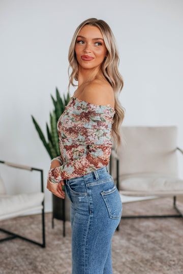 Lorelei Floral Mesh Bodysuit