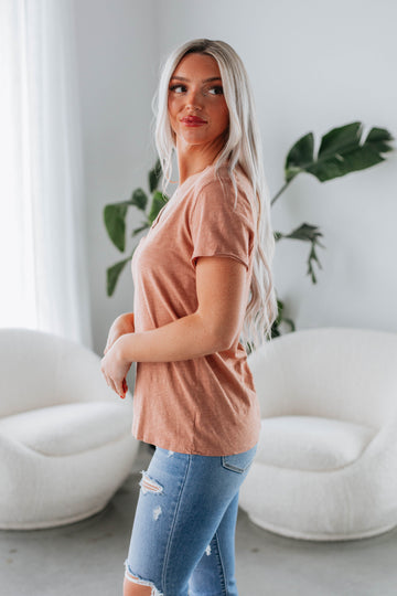 Luca Basic Tee - Clay