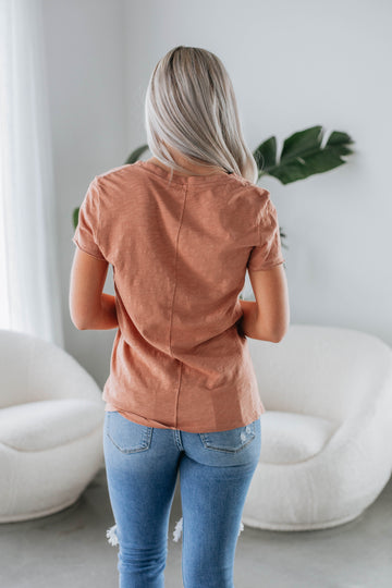 Luca Basic Tee - Clay