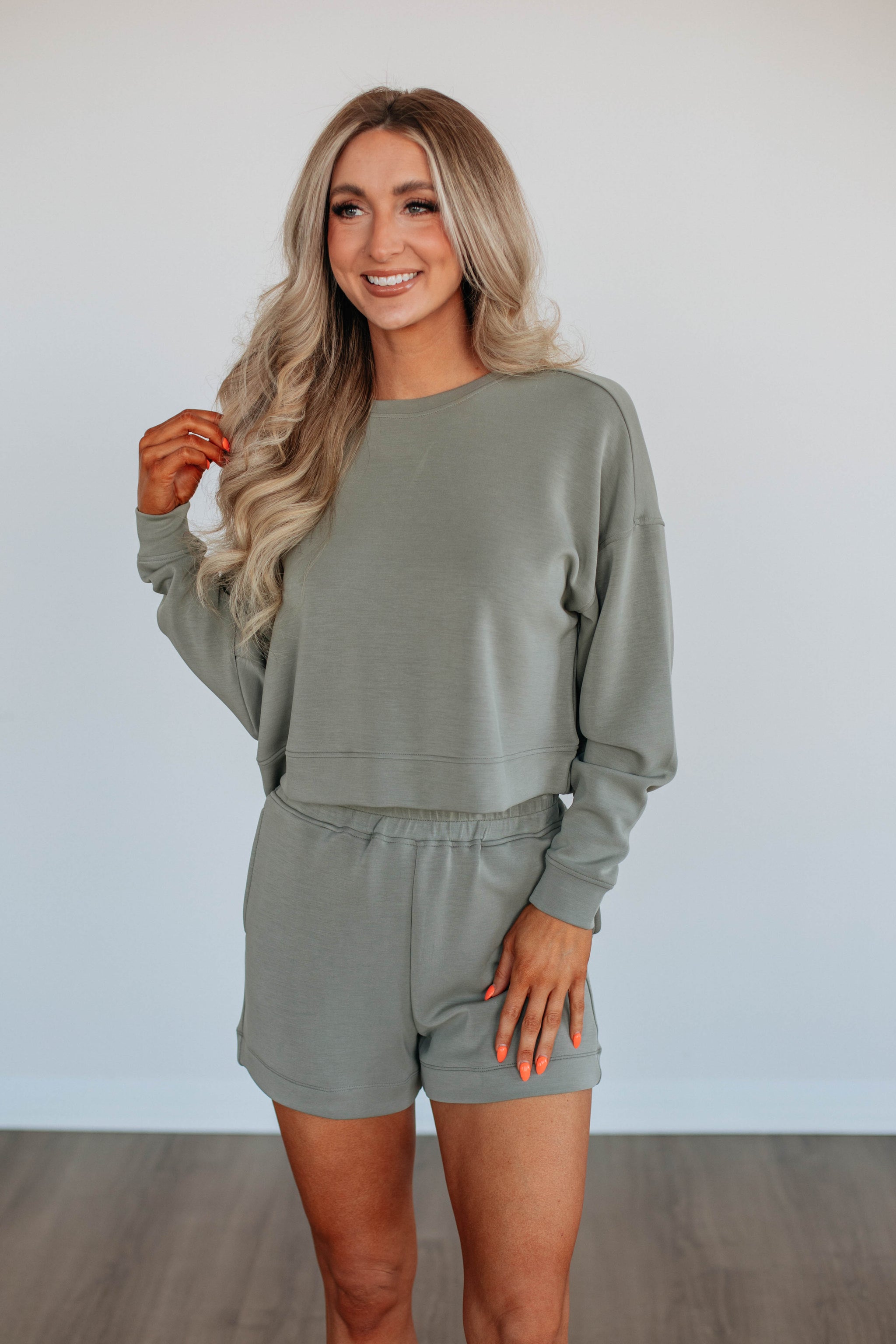 Luxley Lounge Sweatshirt - Sea Salt