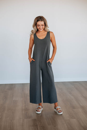 Maebyn Jumpsuit - Charcoal