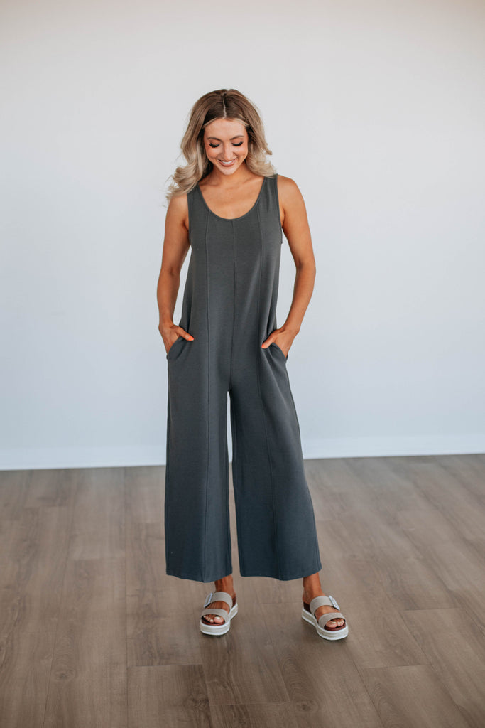 Maebyn Jumpsuit - Charcoal